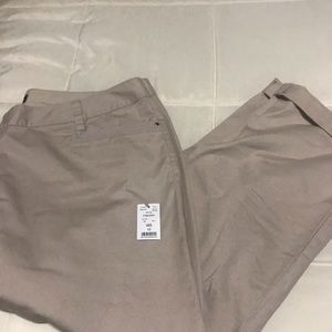 WHBM tan capris size 12. New with tag.